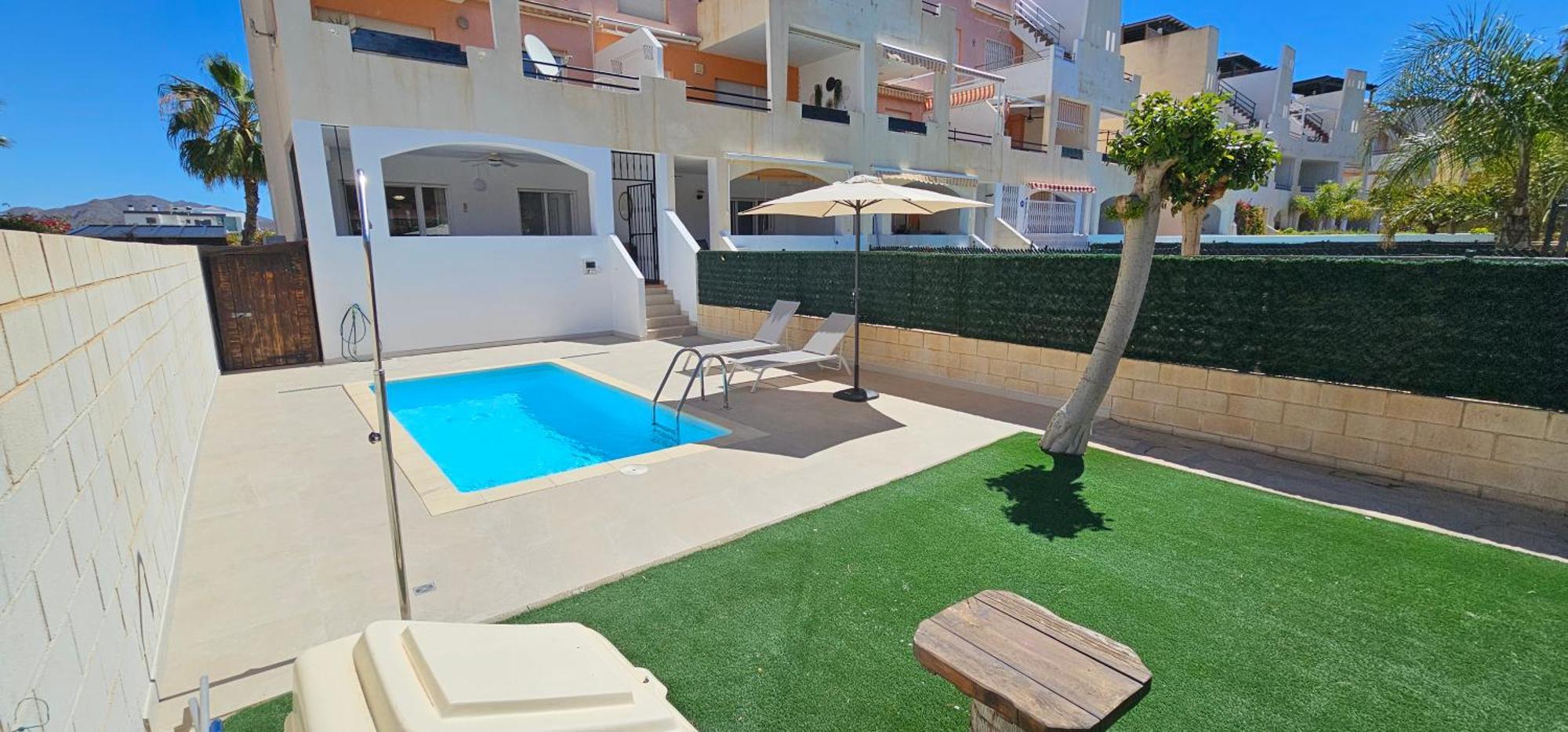 Homes Of Spain, Apartamentos Paraiso Vera Playa, Fatu Hiva, Bajo A Con Piscina Privada En Jardin Privado, Primera Linea De Playa, Wifi Exteriér fotografie