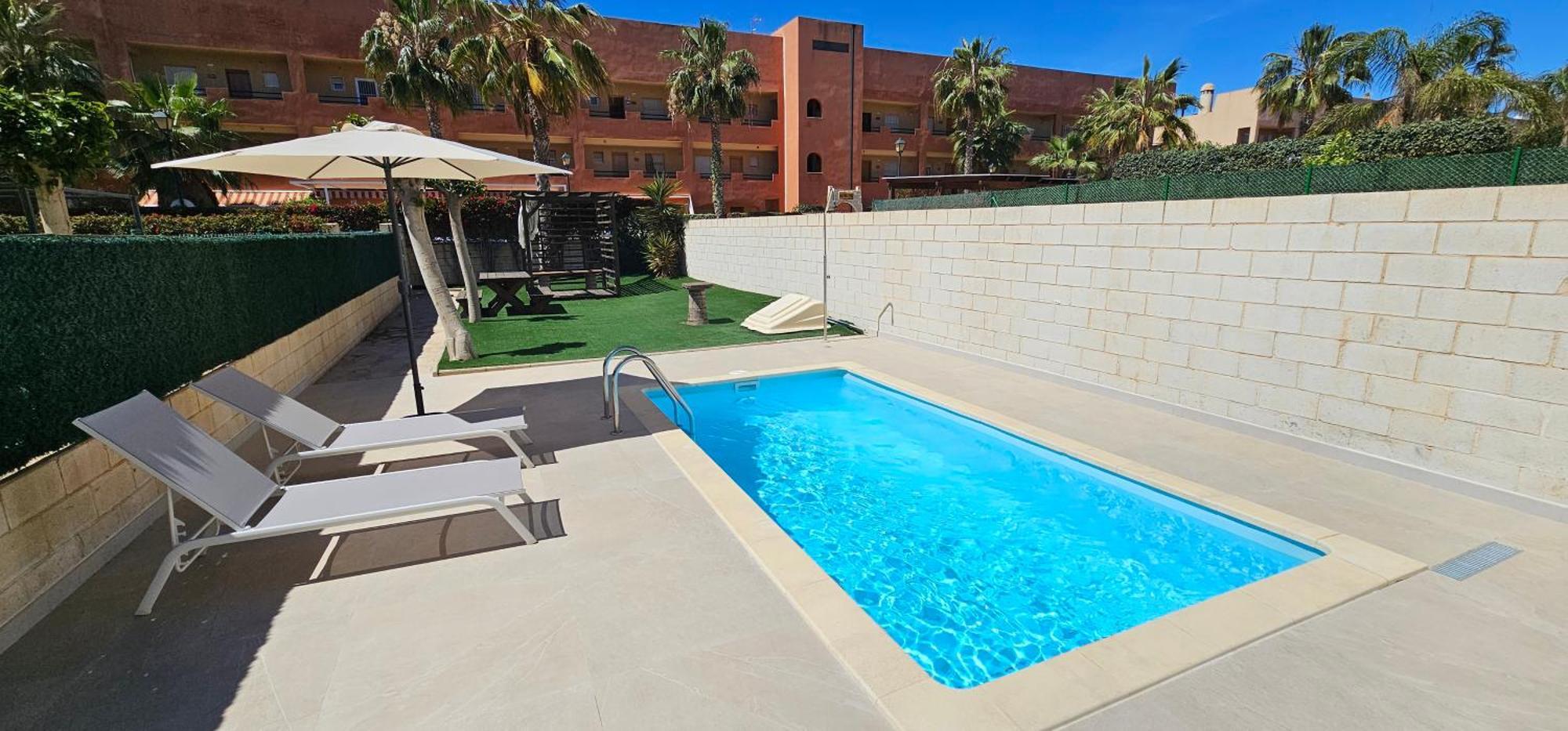 Homes Of Spain, Apartamentos Paraiso Vera Playa, Fatu Hiva, Bajo A Con Piscina Privada En Jardin Privado, Primera Linea De Playa, Wifi Exteriér fotografie